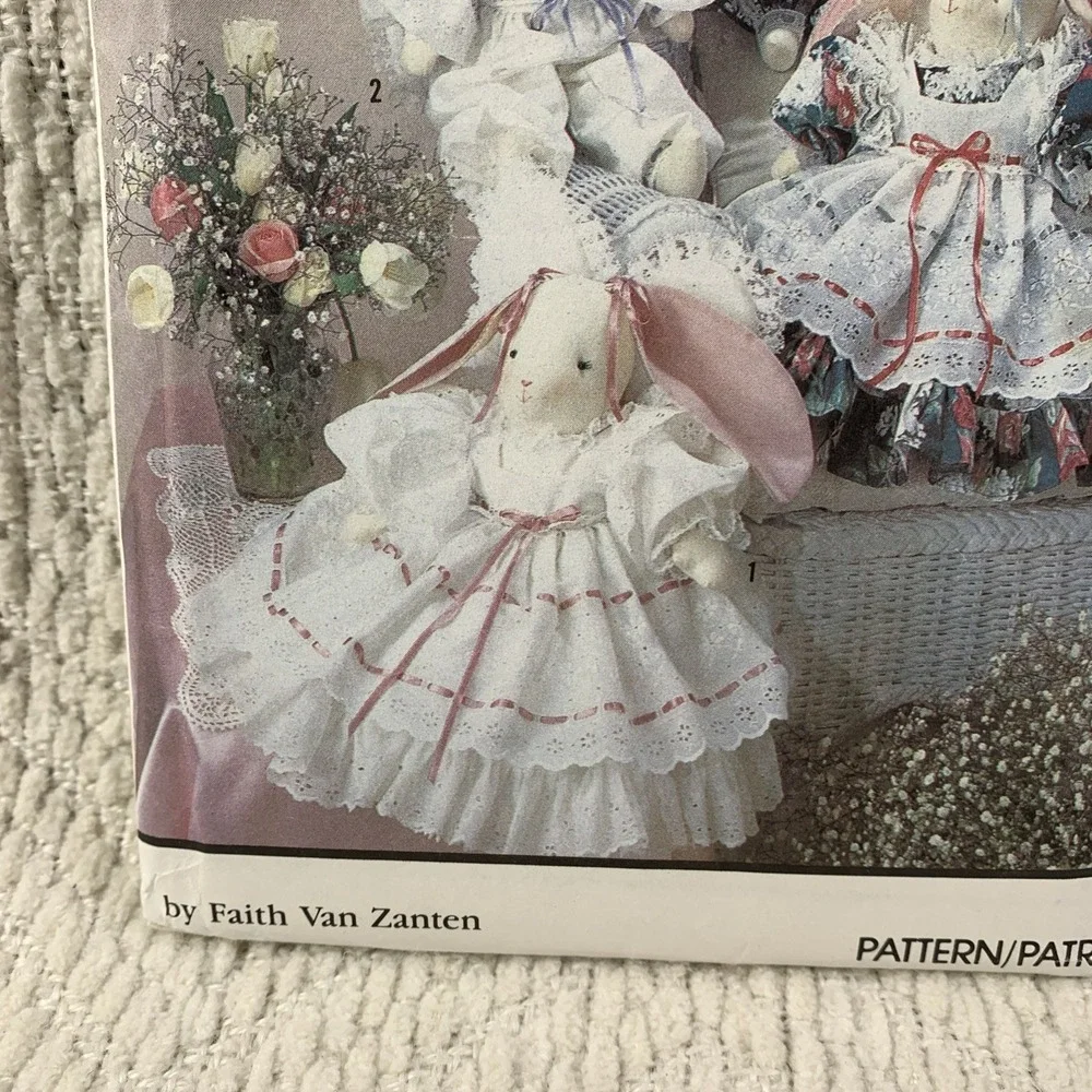 Simplicity Crafts Sewing Pattern 7044 Rabbits Bunnies Clothes Angels 18